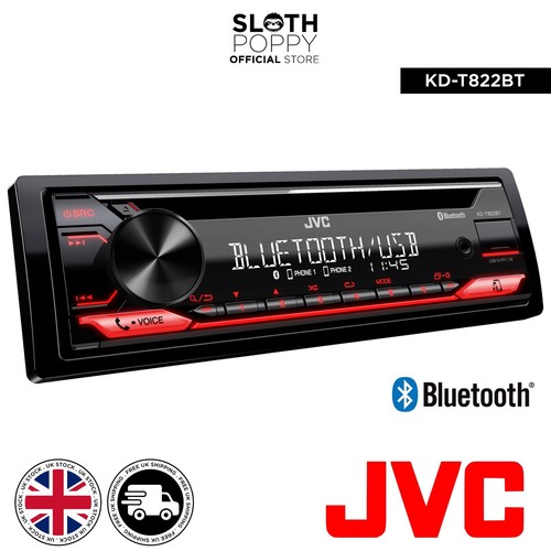 Jvc t822bt bluetooth stereo - kd-t822bt,