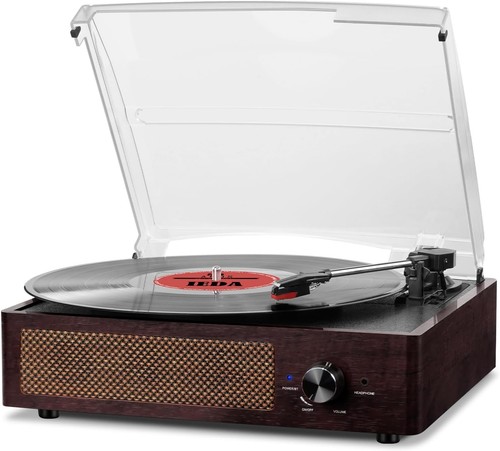 Retro vinyl record player - retro,